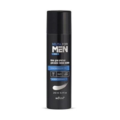 BELITA for MEN  пена д/бритья ля всех типов кожи 250мл /8