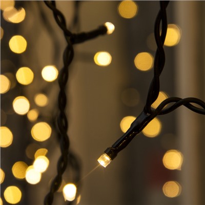 УЦЕНКА Гирлянда «Занавес», 2×1.5 м, 3 Вт, IP44, УМС, 360 LED, 220 В, свечение тёплое белое