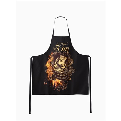 Фартук Этель The King of the kitchen 73×71 см, 100% хлопок, саржа 190 г/м²
