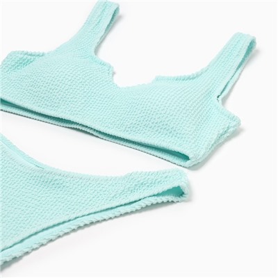 Купальник раздельный фактурный MINAKU, цвет мятный, размер 42