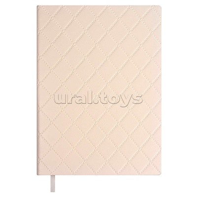 Ежедневник недатированный Escalada, А6+, 160 л., Стэп молочный