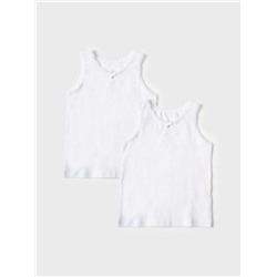 Майка трикотажная для девочек, 2 шт в комплекте