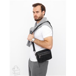Сумка мужская кожаная 8615S black Fuzhiniao