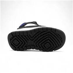 Кроссовки зимние на меху В7187-10 серо черные