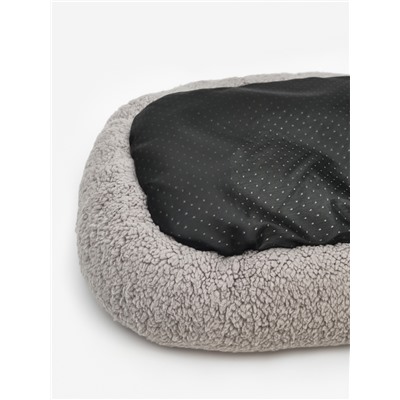 Лежанка для животных «Уют», мягкий мех, 45×35×11 см, серая