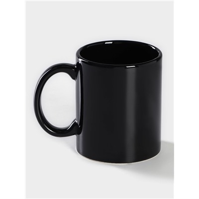 Кружка - хамелеон Доляна «Лампочка», 350 мл, керамика, чёрная