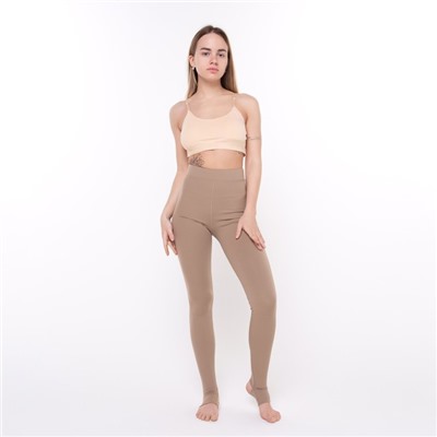 Легинсы спортивные женские Mark Formelle, кофе, размер 44 (S)