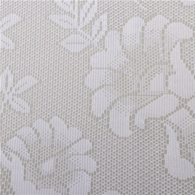 Тюль на кухню без шторной ленты, 110×120 см, цвет белый, 100% полиэстер