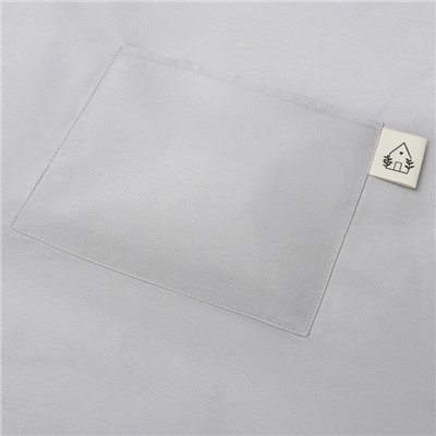 Фартук «Этель» Home, 60×70 см, светло-серый, 100% хлопок, саржа 190 г/м²