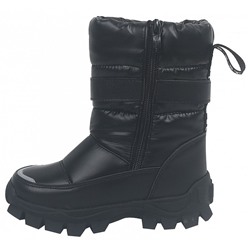 B-9558-A черн Полусапоги зима для девочек (28-35)/8