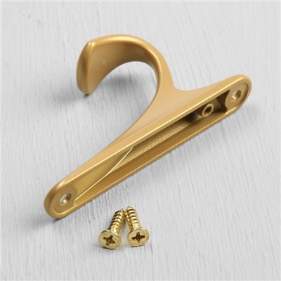 Крючок мебельный CAPPIO CLASSIC, однорожковый, цвет матовое золото