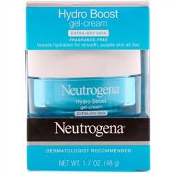 Neutrogena, Hydro Boost, увлажняющий гель-крем, для очень сухой кожи, без отдушки, 48 г (1,7 унции)