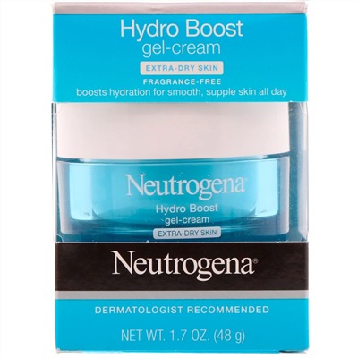 Neutrogena, Hydro Boost, увлажняющий гель-крем, для очень сухой кожи, без отдушки, 48 г (1,7 унции)