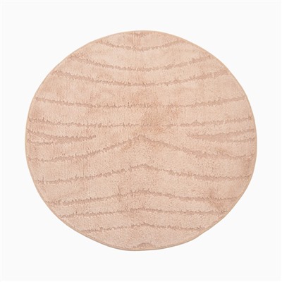 Ковер «Этель», Estetic, d=100 см, 70% хлопок, 30% п/э, 1500 г/м², бежевый