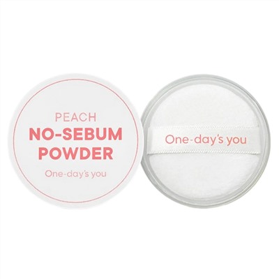 One-day's You Себорегулирующая пудра для лица с матирующим эффектом / Peach No-sebum Powder, персиковый, 4 г 25152