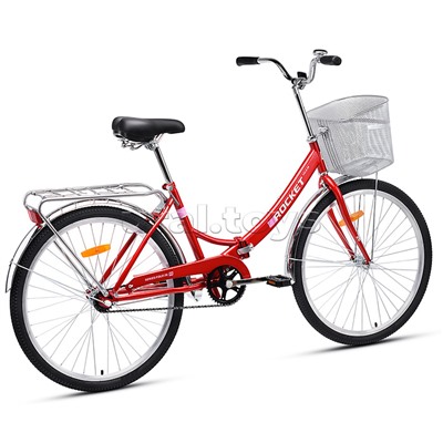 Велосипед 26" Rocket City Fold 26, цвет бордовый, размер 19"