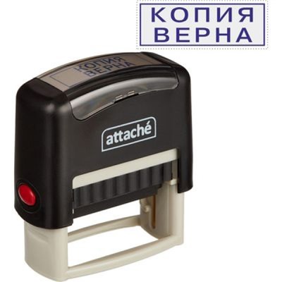 Штамп автоматический стандартный "КОПИЯ ВЕРНА" с рамкой 38х14 мм 9011T (1348213) Attache