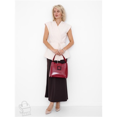 Сумка женская кожаная 1286-1TH wine red Polina&Eiterou