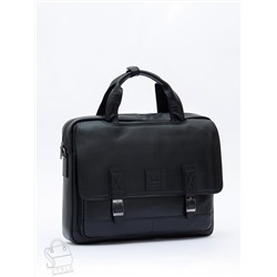 Портфель мужской кожаный 816XXL black Fuzhiniao в Новосибирске