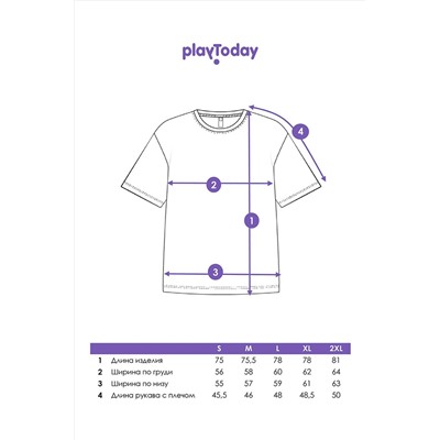 Футболка PLAYTODAY, 1074847