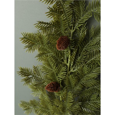 Ветка искусственная Елка с шишками 64 см / SD8206 /уп 100/500/Новый год