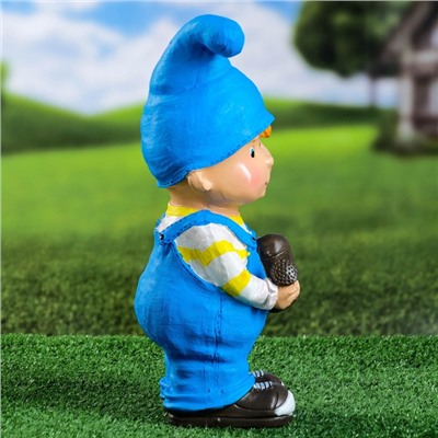 Садовая фигура из полистоуна «Мальчик с лейкой», 12×13×33 см