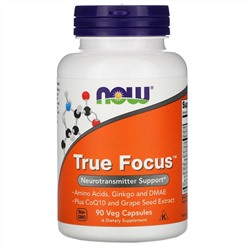 Now Foods, True Focus, 90 растительных капсул