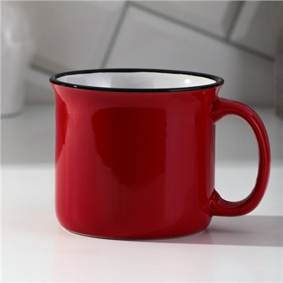 Кружка чайная керамическая «С добрым сердцем», 450 мл