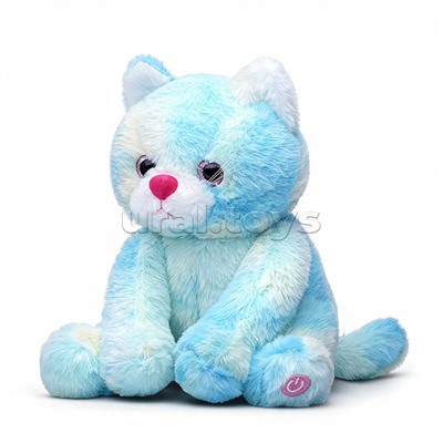 Мягкая игрушка "Кот" светится в темноте 25 см.