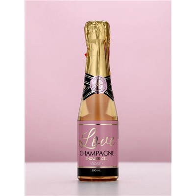 Гель для душа во флаконе шампанское Love Champagne, 250 мл, Чистое счастье