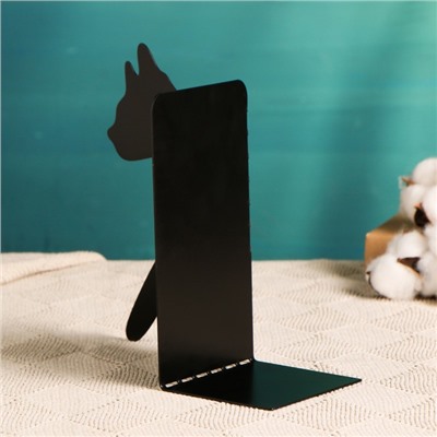 Держатель - подставка для книг «Кот», чёрный, 1 шт.