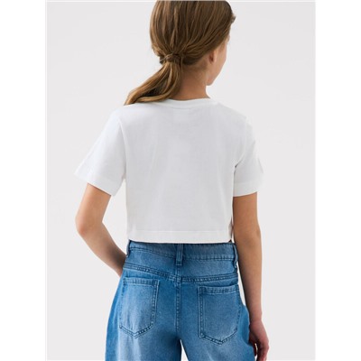 Фуфайка трикотажная для девочек (футболка)