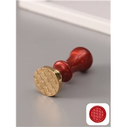 Печать для сургуча с пластиковой ручкой «Сетка с бантиками», 6.3×2.5×2.5 см
