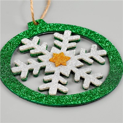 Новогоднее украшение «Ёлочная игрушка», на клеевой основе