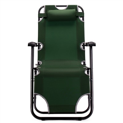 Кресло шезлонг ЗЕЛЕНЫЙ №4 47х152х93 /уп4/