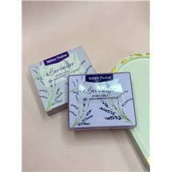 Матирующий салфетки против жирного блеска в футляре с зеркалом Лаванда, 100 шт.