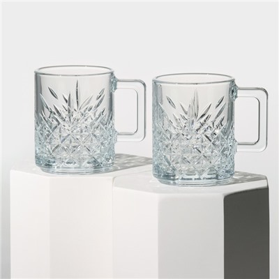 Набор кружек Paşabahçe Timeless, 250 мл, 2 шт., стекло, прозрачные