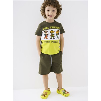 Комплект трикотажный для мальчиков: фуфайка (футболка), шорты