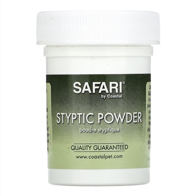 Safari, Styptic Powder for Dogs, Cats and Small Animals , .5 oz (14 g)