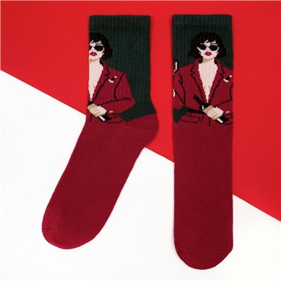 Набор новогодних женских носков KAFTAN «Дама» р. 36-39 (23-25 см), 2 пары