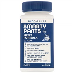 SmartyPants, PhD Capsules, формула для мужчин, 60 растительных капсул