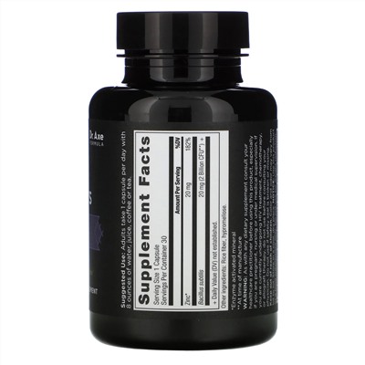Dr. Axe / Ancient Nutrition, Ancient Nutrients, Zinc + Probiotics, 30 Capsules