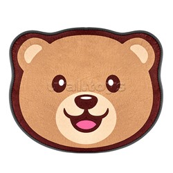 Коврик плюшевый c эффектом памяти "Мишка" 50x60см