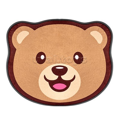Коврик плюшевый c эффектом памяти "Мишка" 50x60см