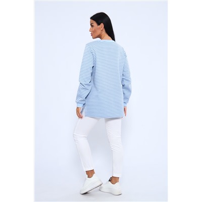 Свитшот 375709 в полоску повседневный трикотажный НАТАЛИ, 1065366