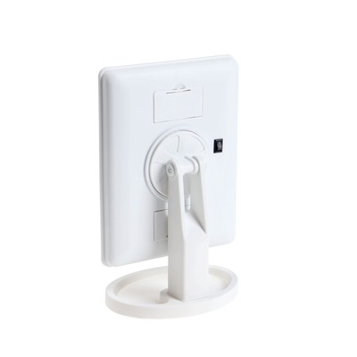 Зеркало с подсветкой KZ-06, 26.5×16×12 см, 22 диода, сенсорная кнопка, белое