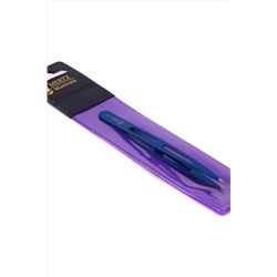 Mertz Пинцет-иголка косметический 227-P, синий, 10 см KRISTALLER, 1108864