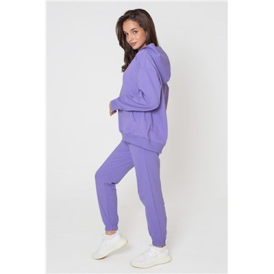 Брюки на манжете футер (Лиловый)
