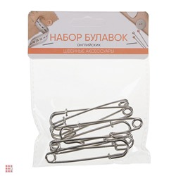 Набор английских булавок 6шт