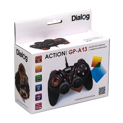 Геймпад Dialog Action GP-A13 (black/red) (black/red)